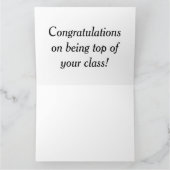 おクラスのトップに立てていただき、おめでとうございます！ カード (内部)