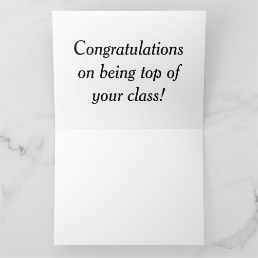 おクラスのトップに立てていただき、おめでとうございます！ カード (内部)