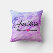 おクール前の名を投げる驚くべき銀大理石 クッション (裏面)