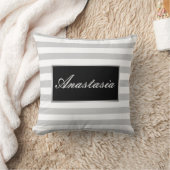 おクール前の名ストライプ前は クッション (ブランケット)