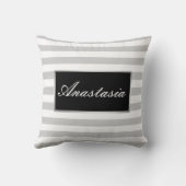 おクール前の名ストライプ前は クッション (裏面)