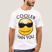 おクール前より、スマイルおもしろい顔Tシャツ Tシャツ (正面)