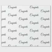 おシンプルミニマルめでとうございます  ラッピングペーパー (フラット)