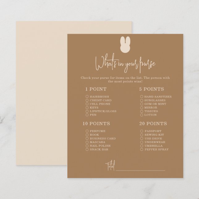 おシンプル前のハンドバッグの赤ちゃんシャワーの中のホート (正面/裏面)