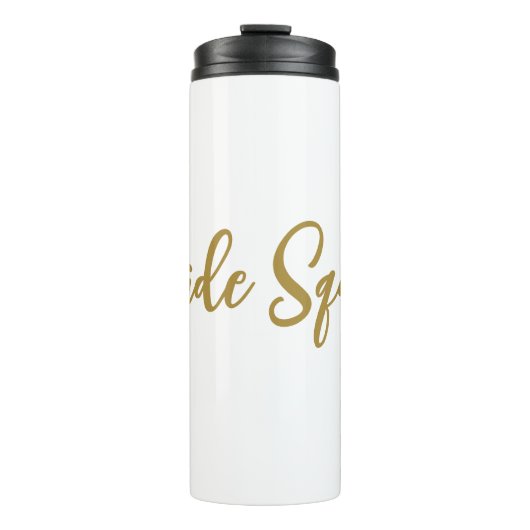 おシンプル名前の追加文字bridesmaidギフト タンブラー (正面)