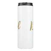 おシンプル名前の追加文字bridesmaidギフト タンブラー (裏面)