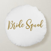 おシンプル名前の追加文字bridesmaidギフト ラウンドクッション (裏面)