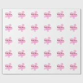 おシンプル名前の追加文字bridesmaidギフト ラッピングペーパー (フラット)