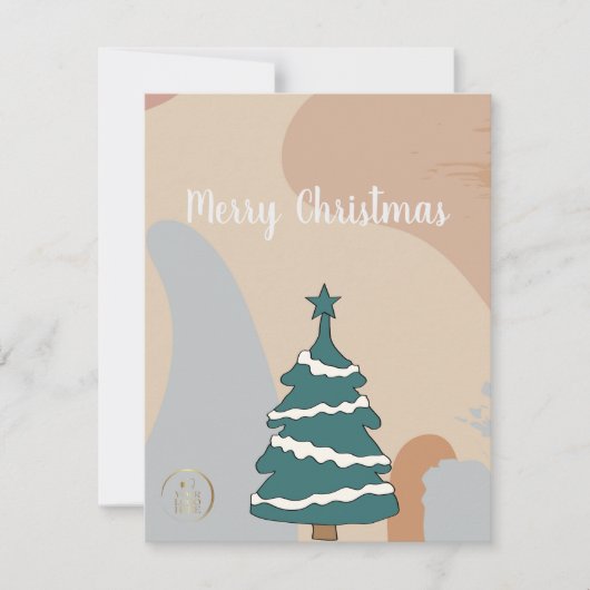 おシンプル客エレガントモダン様のクリスマスカード ノートカード (正面)