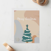 おシンプル客エレガントモダン様のクリスマスカード ノートカード (正面/裏面インサイチュ)