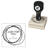 おスタイリッシュ前達のために走り書きパーソナライズされたする ラバースタンプ (押印)