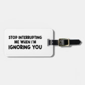 おストップ前を無視する時に邪魔する ラゲッジタグ (正面横)