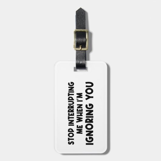 おストップ前を無視する時に邪魔する ラゲッジタグ (正面縦)