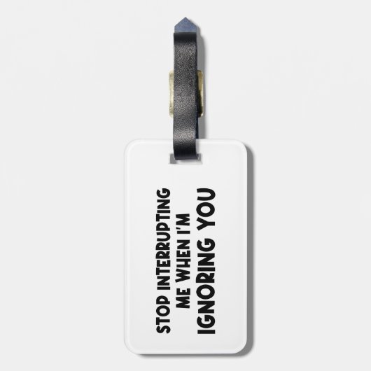 おストップ前を無視する時に邪魔する ラゲッジタグ (裏面縦)