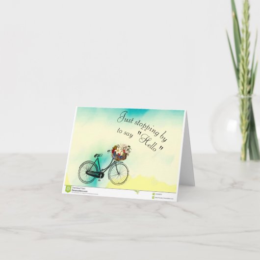 おストップ越しください ノートカード (正面)