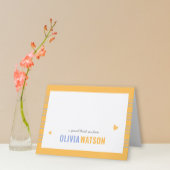 おストライプパーソナライズされた礼お折り返し シーズンカード