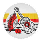 おスペインの土産ストライプクラシック切り カッティングボード (正面)