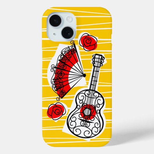 おスペインの土産ストライプiPhoneケース Case-Mate iPhoneケース (裏面)
