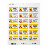 おスペインの土産住所 シール (フルシート)