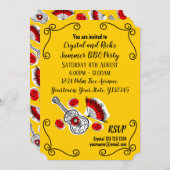 おスペインの土産数々のフロント文字 招待状 (正面/裏面)