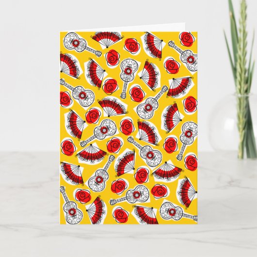 おスペインの土産数々の縦挨拶カード カード (正面)