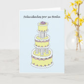 おスペインの祝い カード (黄色い花)