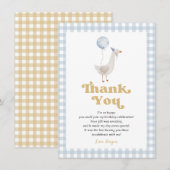 おバカなガチョウの感謝カード 招待状 (正面/裏面)
