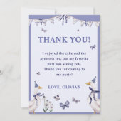 おバカなガチョウの誕生日パーティー感謝カード 招待状 (正面)