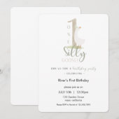 おバカなガチョウの誕生日招待状 招待状 (正面/裏面)