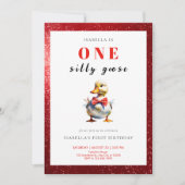 おバカなガチョウの誕生日 招待状 (正面)