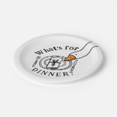 おバカなガチョウ 夕食はなに ペーパープレート (アングル)