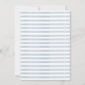 おバカなグース 青いリボン 1歳の誕生日 招待状 (裏面)