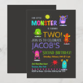 おバカなモンスターの招待状 招待状 (正面/裏面)