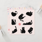 おバカな黒猫の誕生日 カード (正面/裏面インサイチュ)
