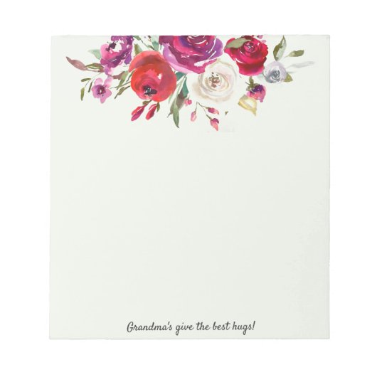 おパーソナライズされたばあちゃんのメモ帳 ノートパッド (正面)