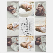 おパーソナライズされたばあちゃんの手書き愛8-Photo フリースブランケット (正面)