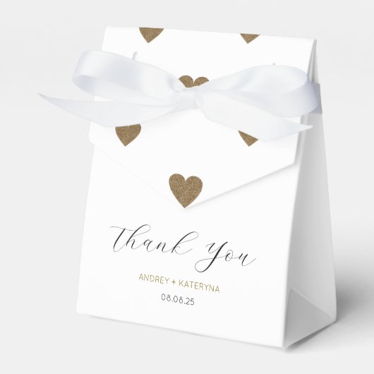 おパーソナライズされたエレガント願い箱 フェイバーボックス (正面サイド)