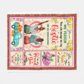 おパーソナライズされた世話に最高のなりました|  フリースブランケット (正面(横))