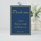 おパーソナライズされた世話信じになります サンキューカード (スタンド正面)