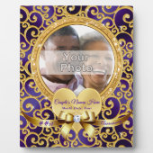 おパーソナライズされた写真付きの記念日 フォトプラーク (正面)