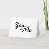 おパーソナライズされた前と私 サンキューカード (正面)