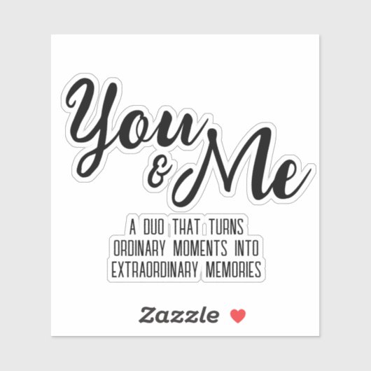 おパーソナライズされた前と私 シール (シート)