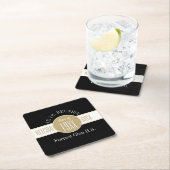 おパーソナライズされた前に!!クラス懇親会紙コースター スクエアペーパーコースター (インサイチュ)