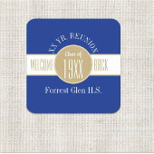 おパーソナライズされた前に!!クラス懇親会紙コースター スクエアペーパーコースター