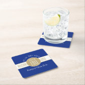 おパーソナライズされた前に!!クラス懇親会紙コースター スクエアペーパーコースター (インサイチュ)