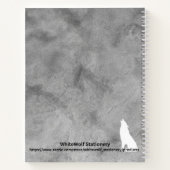 おパーソナライズされた前の心は限り感動的 ノートブック (裏面)