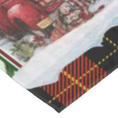 おパーソナライズされた前の日メリーと明るいクリスマス テーブルクロス (アングル)