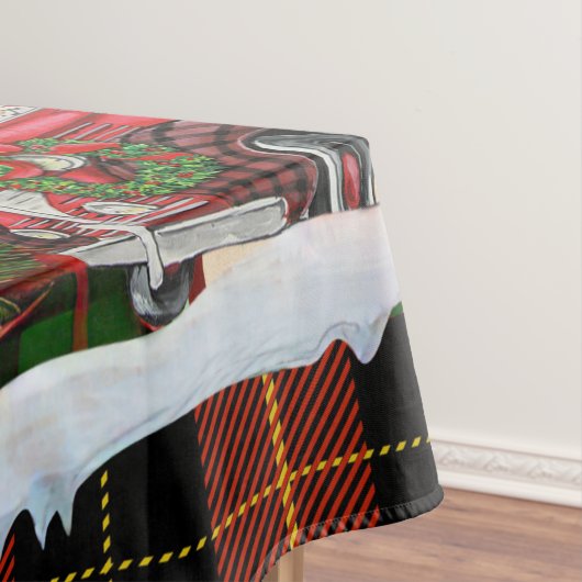 おパーソナライズされた前の日メリーと明るいクリスマス テーブルクロス (インサイチュ)