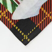 おパーソナライズされた前の日メリーは明るくクリスマス フリースブランケット (角)