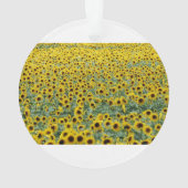 おパーソナライズされた前は俺のサンシャインサンフラワーだ オーナメント (裏面)